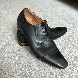 Aldo Oxford  Shoes Black Leather Lace Up Size 8